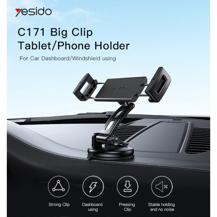 Yesido C171 High Quality Wholesale Car Mount Holder Long Arm Car Phone Holder For Car Dashboard - Image 2