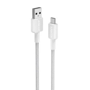 Anker 322 USB-A to USB-C Braided Cable, 3ft/0.9M - White