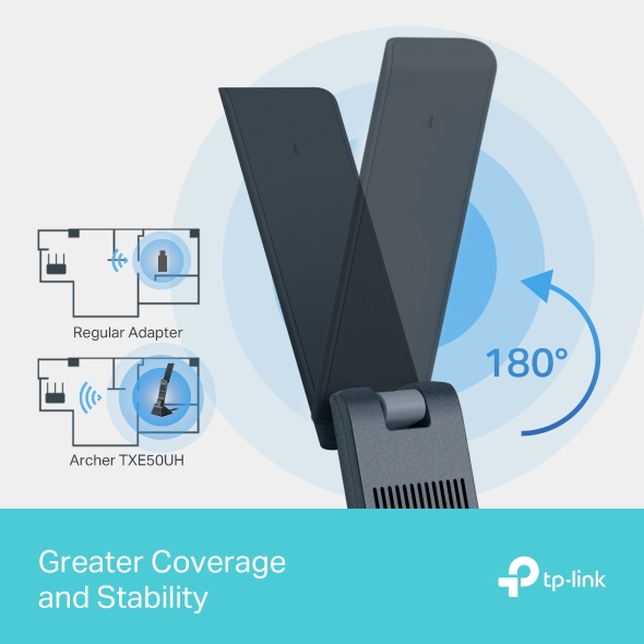 TP-Link AXE3000 Wi-Fi 6E High Gain Wireless USB Adapter - Image 6