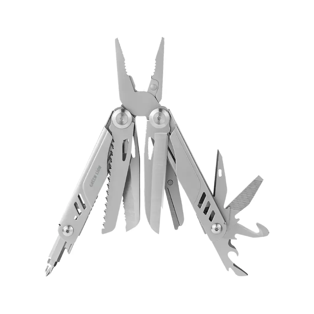 Green Lion Multi-Plier X 15 In 1 Multi Tool Kit - Silver - Image 2