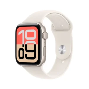 Apple Watch SE 3 GPS 44mm Starlight Aluminium Case with Starlight Sport Band – M/L