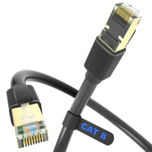 Jasoz Ethernet Cable - RJ-45 / CAT8 / 40Gbps / 3 Meters / Black