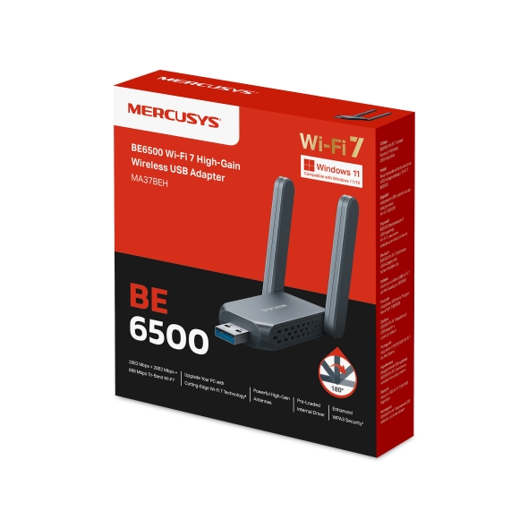 Mercusys BE6500 Wi-Fi 7 High-Gain Wireless USB Adapter - Image 8