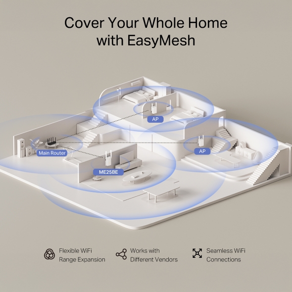 Mercusys BE3600 Wi-Fi 7 Range Extender - Image 7