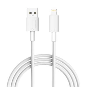 Porodo USB-A to Lightning Durable Charging Cable - White