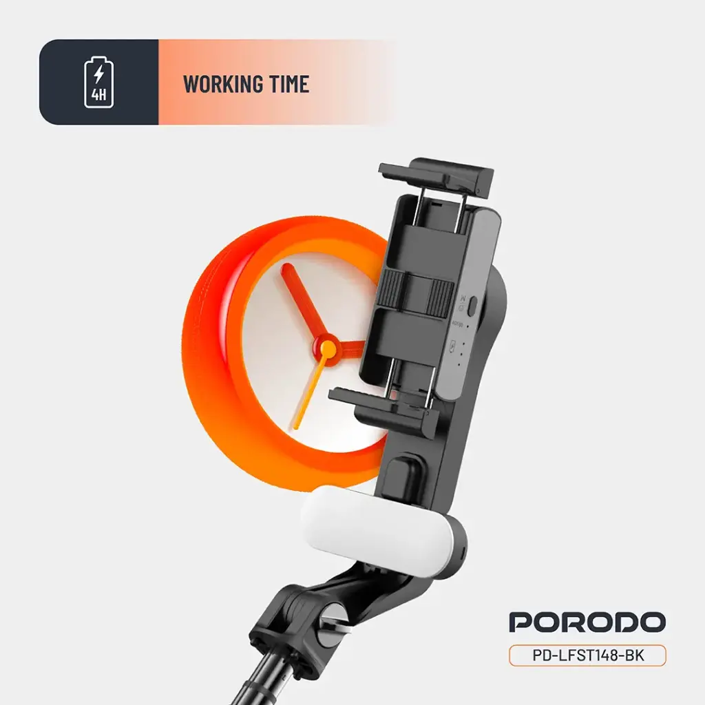 Porodo QuadBase Gimbal Stabilizer - Black - Image 6