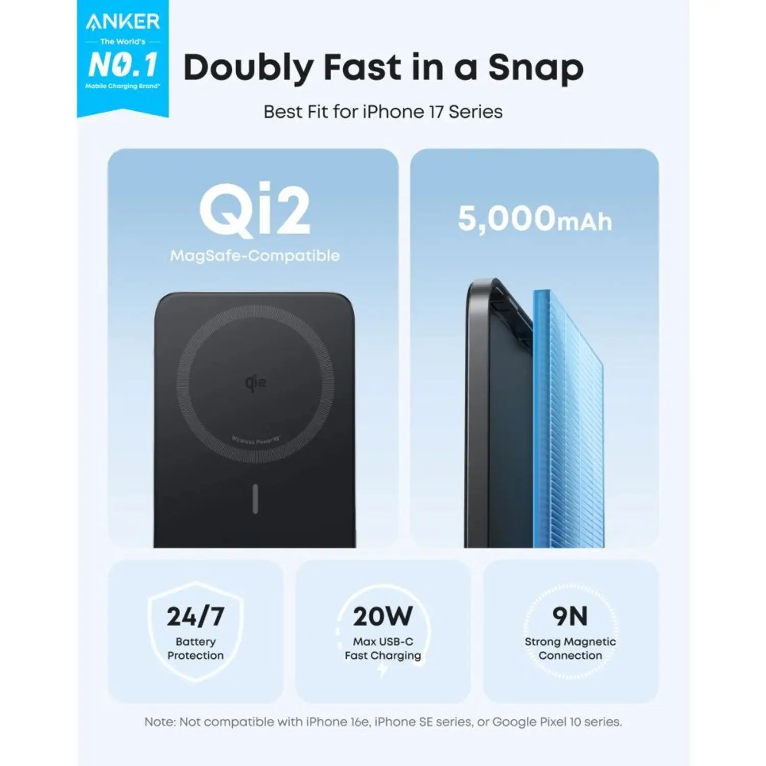 Anker Nano Power Bank 5000mAh - Black - Image 3
