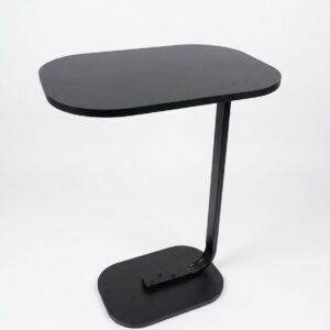 Mini Modern C-shaped side table - Black