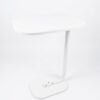 Mini Modern C-shaped side table - White