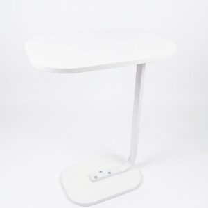Mini Modern C-shaped side table - White
