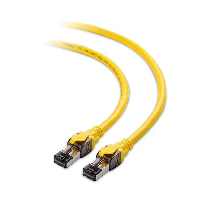 KUWES Cat.8 High Speed Ethernet Cable Up To 40Gbps 20m - Yellow - Image 4