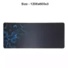 Gaming Mouse Pad - Black/Blue (1200x600x3)