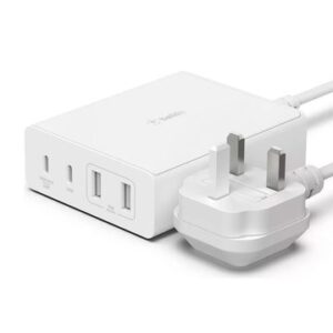 Belkin BoostCharge Pro 108W 4-Port GaN Charger - White