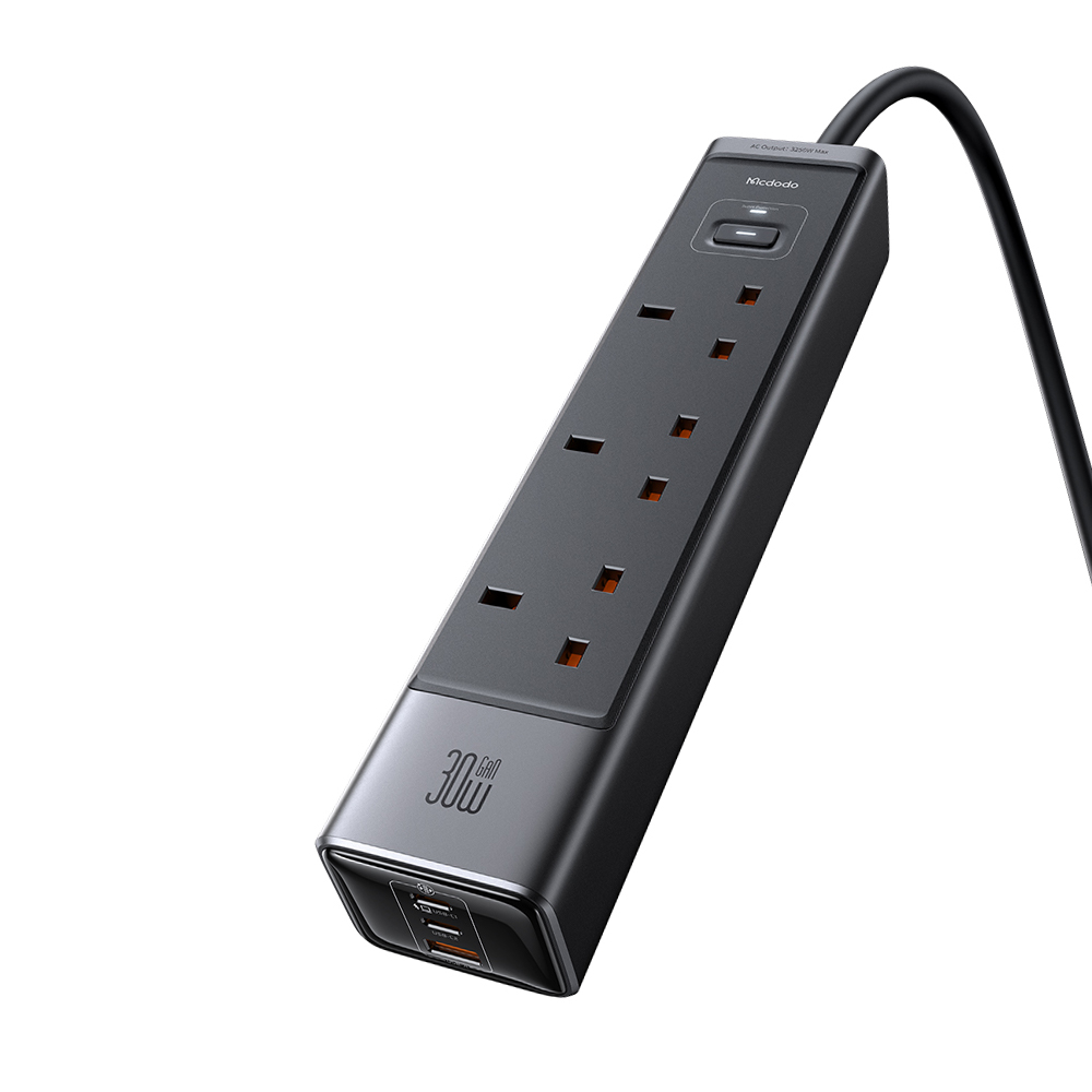 Mcdodo 6-in-1 30W GaN Surge Protection Power Strip CH-0630 - Image 2