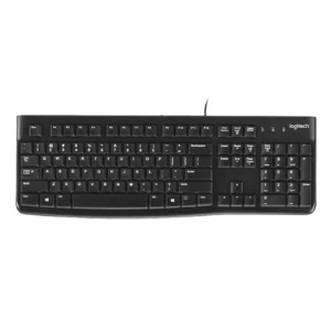 Logitech K120 - Wired / USB 2.0 / Arb/Eng / Keyboard - Black