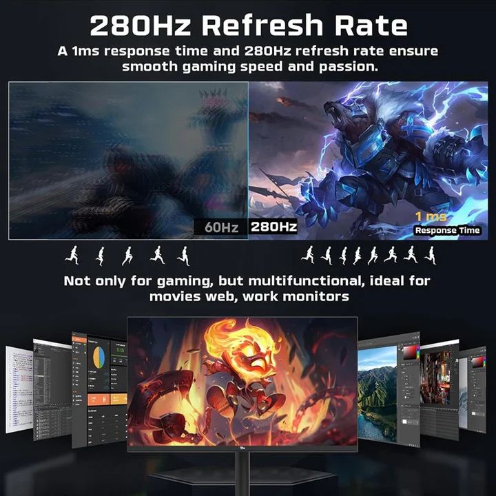 Twisted Minds 24" FHD IPS, 280 Hz, HDMI 2.1 Gaming Monitor - Black - Image 6
