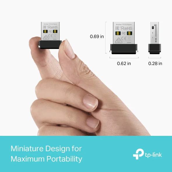 TP-Link Archer TX1U Nano AX300 Wi-Fi 6 Wireless USB Adapter - Image 4