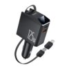 Yesido Y71 125W Type-C + 8 Pin Retractable Cable 3 in 1 Car Charger - Black
