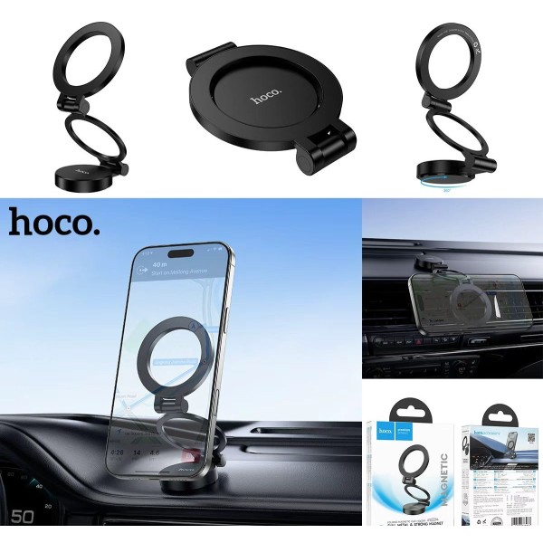Hoco Magnetic Ring Foldable Car Phone Holder - H98 - Image 2