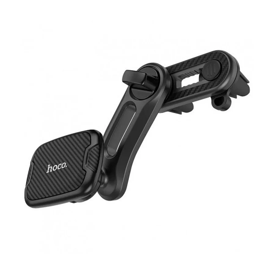Hoco CA68 Double Air Outlet Magnetic Phone Car Holder - Black - Image 2