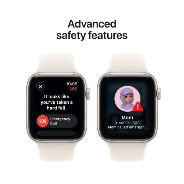 Apple Watch SE 3 GPS + Cellular 40mm Starlight Aluminium Case with Starlight Sport Band – S/M - Image 5