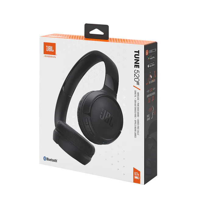 JBL Bluetooth Headphone Tune 520BT - Black - Image 7