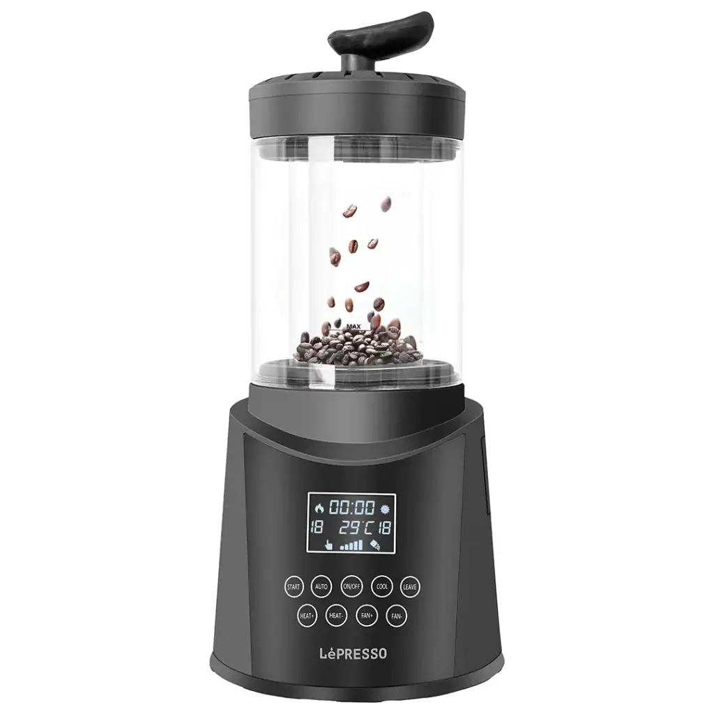 Lepresso Roastlab Coffee Bean Roaster with Manual & Automatic Function - Black