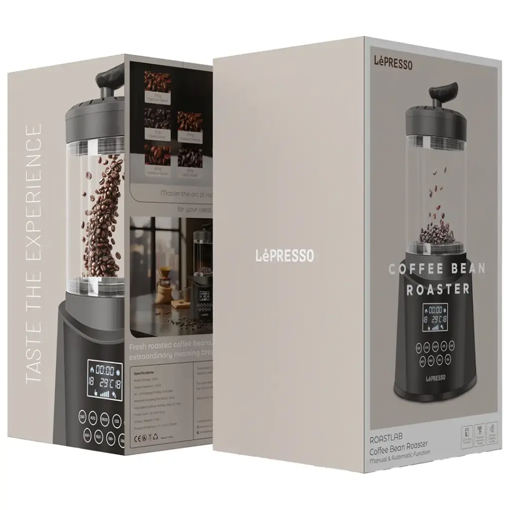 Lepresso Roastlab Coffee Bean Roaster with Manual & Automatic Function - Black - Image 2