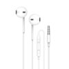Porodo Soundtec Stereo Earphones 3.5mm with High-Clarify Mic - White