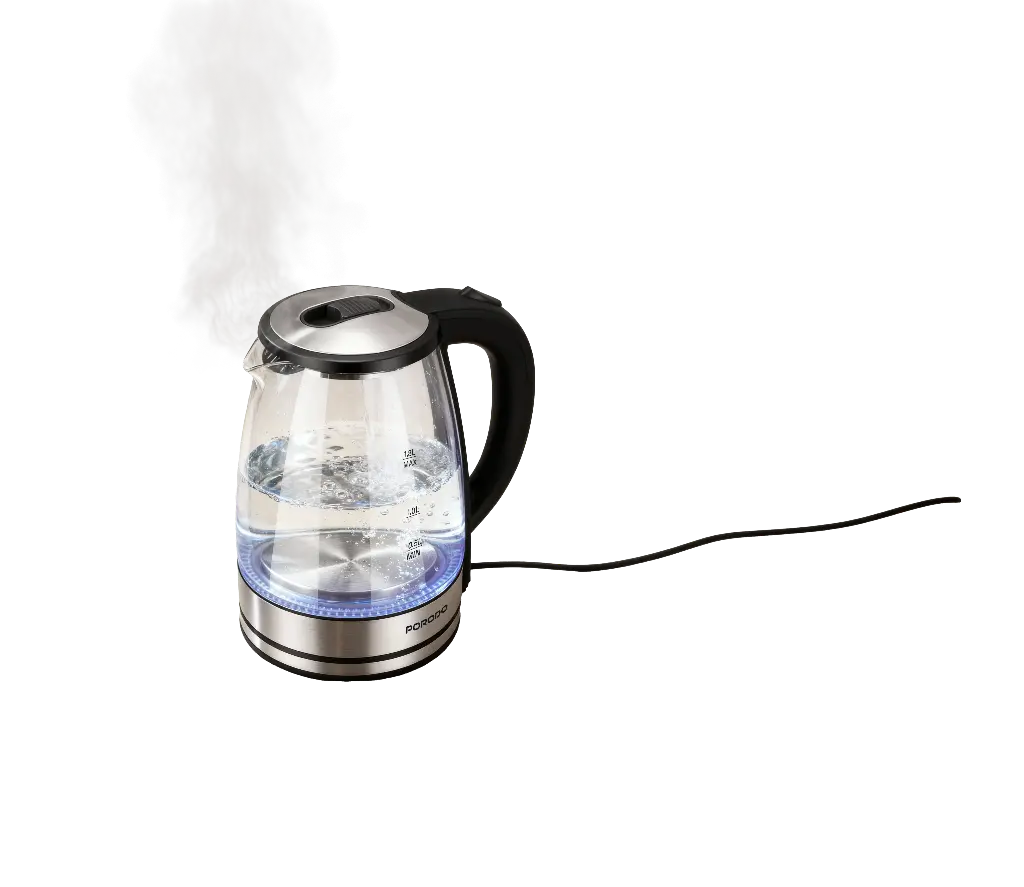 Porodo Pyro Electric Glass Kettle - Clear - Image 4