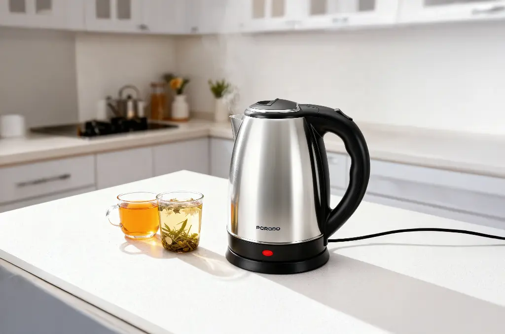 Porodo Pyro Electric Stainless Steel Kettle - Silver - Image 2