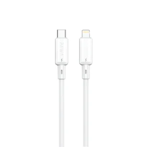 Pawa 3A USB-C To Lightning Quick Charging PVC Cable PW122 - White