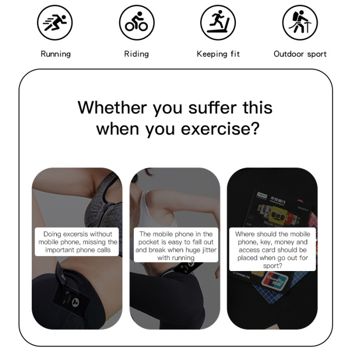 Yesido WB12 Outdoor Multifunctional Armband Waterproof Running Sports Mobile Arm Bag| Custom Cell Phone Bag - Image 3