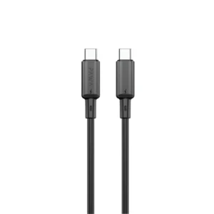 Pawa 3A USB-C TO USB-C Quick Charging PVC Cable PW122 - Black