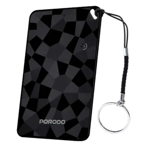 Porodo Findora II Smart Card Finder with Real-Time Tracking & Alert System - Black
