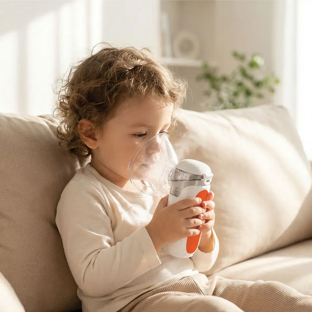 Porodo LiveOn Portable Rechargeable Nebulizer - White - Image 2