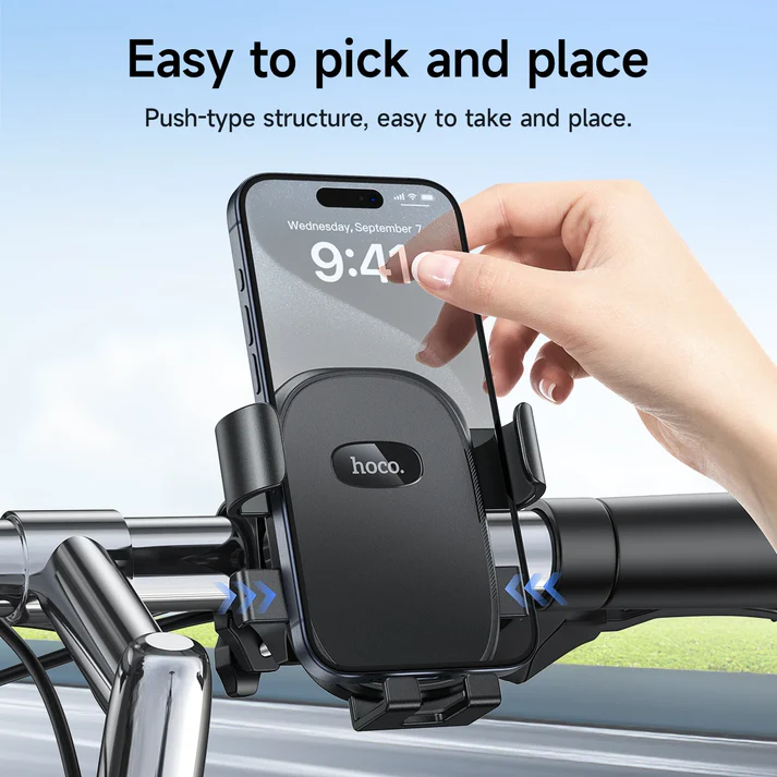 HOCO H85 360° Bicycle & Motorcycle Phone Holder - Image 4