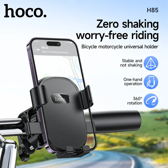 HOCO H85 360° Bicycle & Motorcycle Phone Holder - Image 2