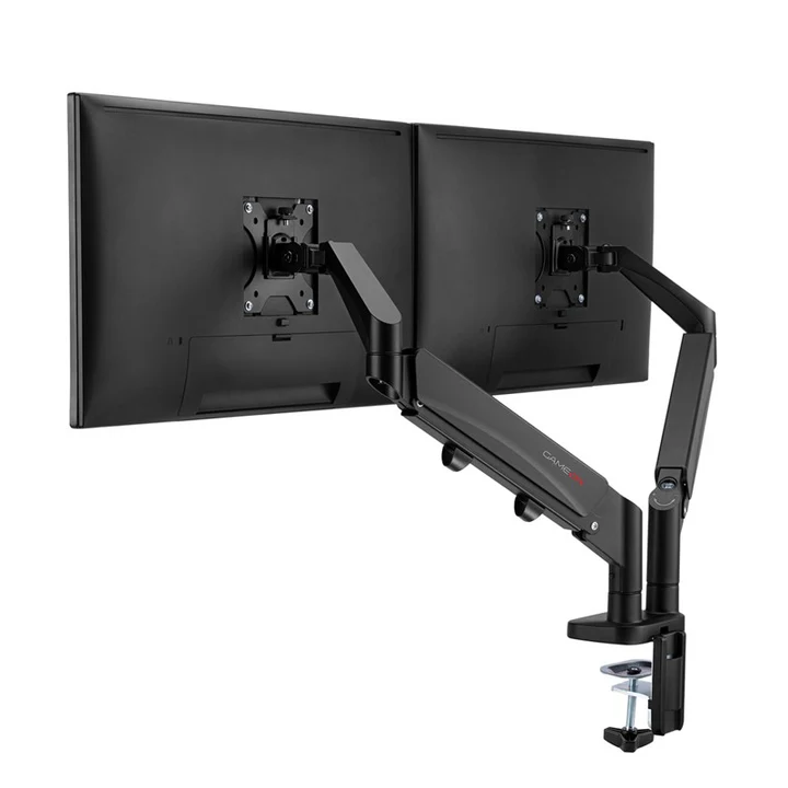 GAMEON GO-5350 Dual Monitor Arm, Stand And Mount For Gaming And Office Use, 17 - 32 Inch Each Arm Up To 9 kg - Black - Image 6