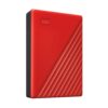 WD My Passport - 4TB / Up to 5Gb/s / USB 3.2 Gen 1 / Red / External Hard Drive