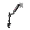GAMEON Pole-Mounted Single Monitor Arm For Gaming And Office Use, 17 - 32 Inch - Black