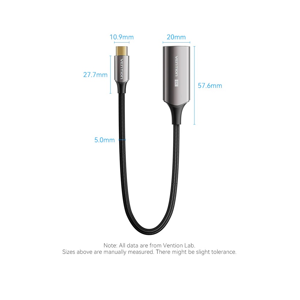 Vention CRDBC USB-C to HDMI 2.1 8K Converter Adapter Connector - Image 2