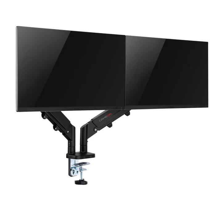 GAMEON GO-5350 Dual Monitor Arm, Stand And Mount For Gaming And Office Use, 17 - 32 Inch Each Arm Up To 9 kg - Black - Image 5