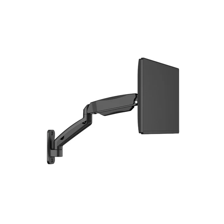 GAMEON GO-5015 Economy Spring-Assisted Wall Mounted Single Monitor Arm, Stand And Mount For Gaming And Office Use, 17 - 32Inch, Each Arm Up To 9 kg - Black - Image 2