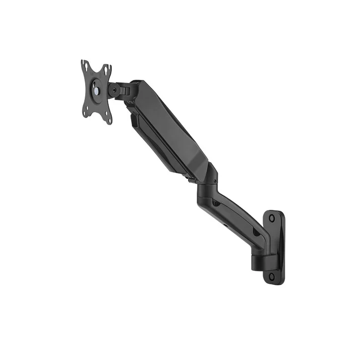 GAMEON GO-5015 Economy Spring-Assisted Wall Mounted Single Monitor Arm, Stand And Mount For Gaming And Office Use, 17 - 32Inch, Each Arm Up To 9 kg - Black - Image 3