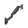 GAMEON GO-5015 Economy Spring-Assisted Wall Mounted Single Monitor Arm, Stand And Mount For Gaming And Office Use, 17 - 32Inch, Each Arm Up To 9 kg - Black