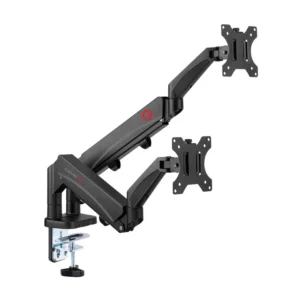 GAMEON GO-5350 Dual Monitor Arm, Stand And Mount For Gaming And Office Use, 17 - 32 Inch Each Arm Up To 9 kg - Black