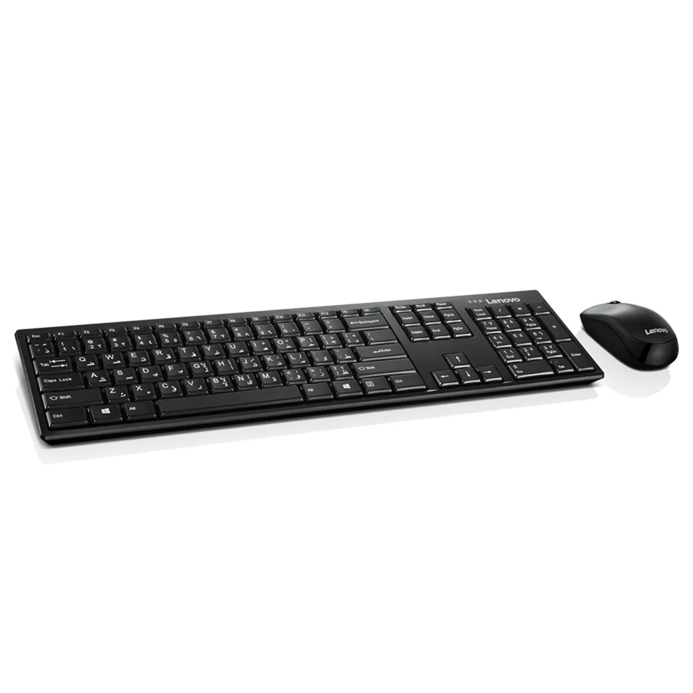 Lenovo 100 Wireless Combo Keyboard & Mouse – Arabic/English - Image 2