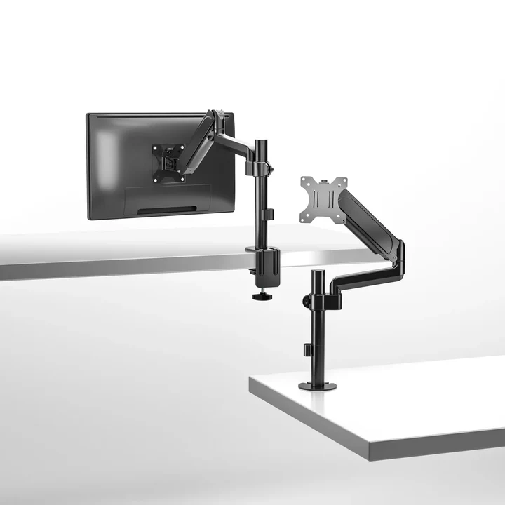 GAMEON Pole-Mounted Single Monitor Arm For Gaming And Office Use, 17 - 32 Inch - Black - Image 2