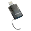 Porodo MiniLink Transparent OTG Adapter USB-A to Lightning - Grey